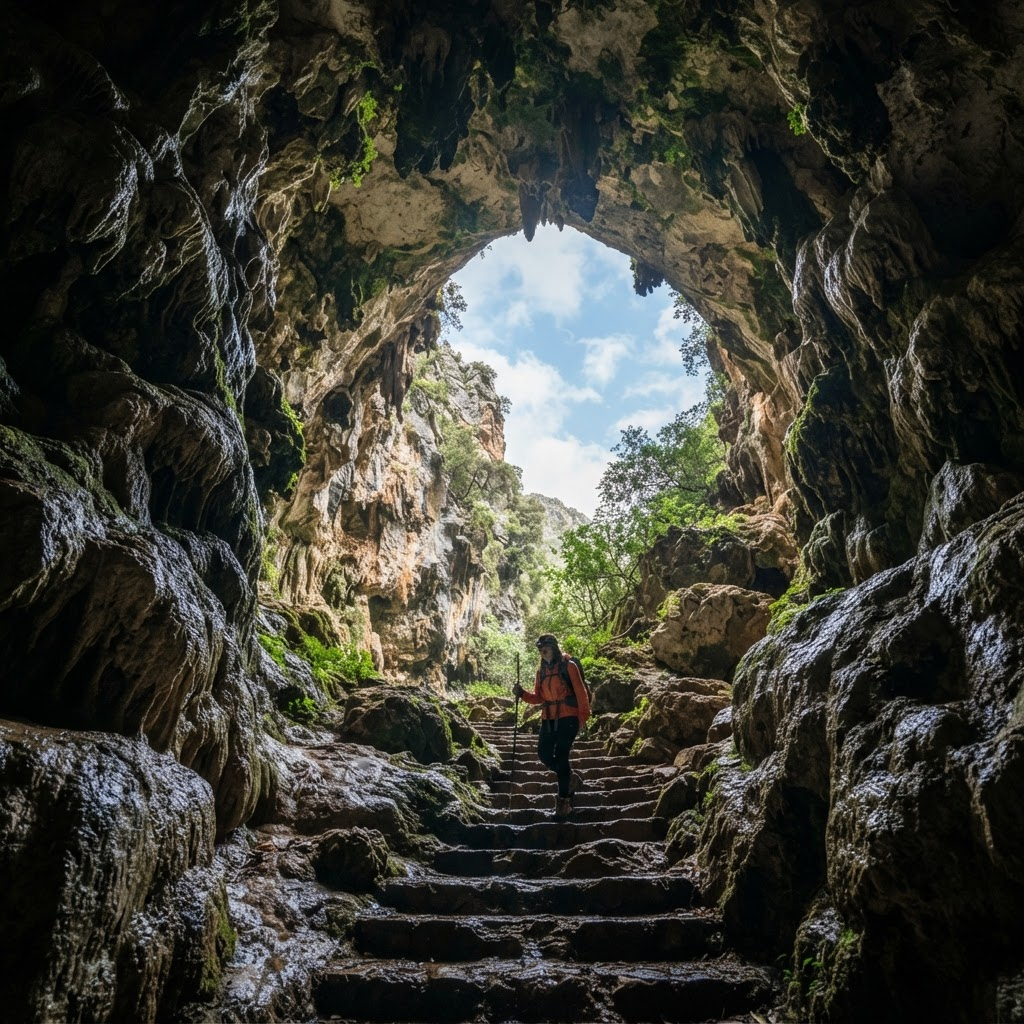 The dramatic gorges near Taza and the entrance to Friouato Cave